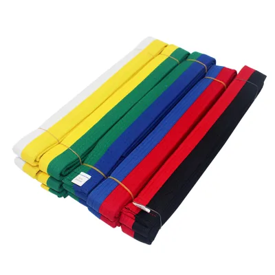 Traditional Unisex Martial Arts Belt for Taekwondo Training 2cm Thick Cotton Lining Durable & Comfortable Custom Label Ak TAK-02