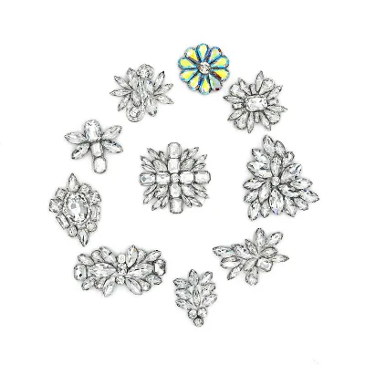 Different Styles Embellishment Hot-fix Glass Rhinestone Applique Back Glue