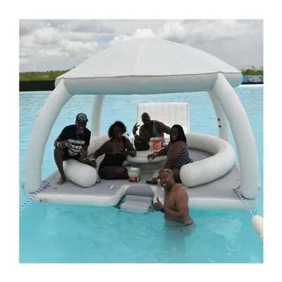 Thick Inflatable Park Commercial Water Park