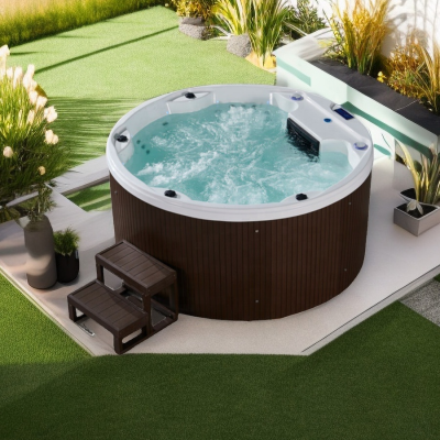 Freestanding Install Hotel Villa Garden Smart Spa  7 Persons Adult Hot Spa Tub Sex Massage Outdoor Spa