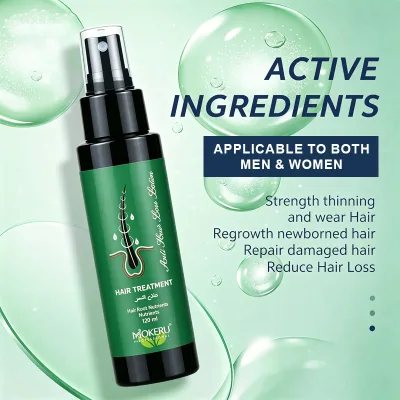 MOKERU 120ml Organic Man Women Hair Care Herbal Anti Loss Hair Treatment Hair Root Nutrients Spray