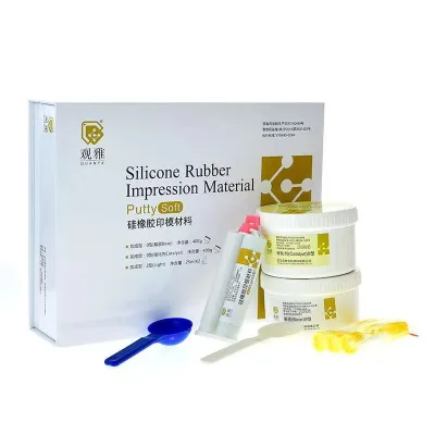 Dental Soft Putty Light Body Impression Material Kit Manual Power Source Silicone Rubber Impression Material