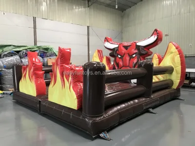 EASYFUN Factory Customized Luxury Inflatable Rodeo Bull Red Bull Amusement Equipment Mechanical for Indoor/Outdoor Rental Sale