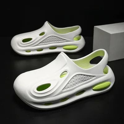 Summer Hole Slippers for Men Personalized Non-Slip Sandals Platform Clogs Breathable Outdoor Fashion Trend Beach Garden Shoes