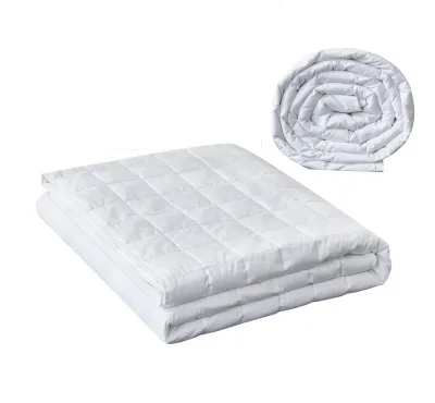 Hot Sell Luxury Woven Bamboo Pocket Breathable Washable 7-Layer Glass Beads Weighted Blanket for Home Therapy Summer