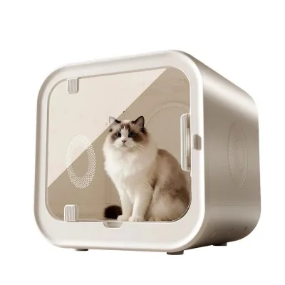 Automatic Pet Dryer Box for Cats and Small Dogs Ultra Quiet Dog Hair Dryer With Smart Temperature Control and 360 Drying Oem