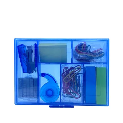 7-Piece Office & School Stationery Set Includes Metal Stapler Sticky Note Paper Clip