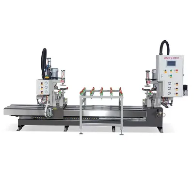 Pneumatic Glass Single/double Head Chamfering Machine Automatic Double Head Glass Edging Corner Grinding and Polishing Machine