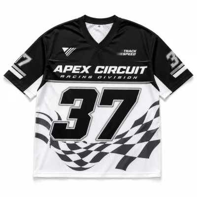 Custom Black Racing Jersey Y2K Streetwear Sport Shirt Motorsport Inspired Graphic Jersey