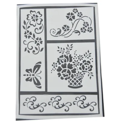 PVC drawing self adhesive stencil for drawing painting children's art furniture art