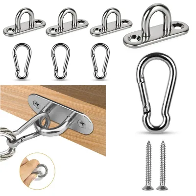 Long Hanging Ring, Stainless Steel Door Buckle, Hammock Hook, Sandbag Fixing Hook, Boat Buckle, Hanging Plate Fixing Hook