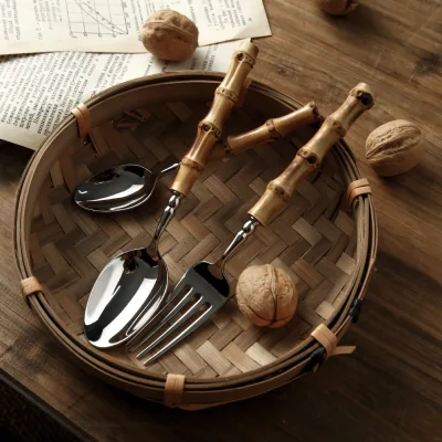 Luxury Bamboo Tableware Sets New-Style Decorative Wedding Tableware for Hotels