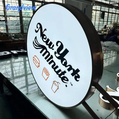 Double Sided Snap Frame LED Lightbox with Removable Poster Panel IP67 Waterproof for Milk Tea Restaurant Shop