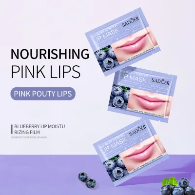 Collagen Lip Mask Assorted Fruit Flavors Hydrating Moisturizing Repair Lip Lines Nourishing Pink Lip Care Patch