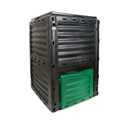 Garden Compost Bin Soil Saver Large Garden Waste Bin Outdoor Compost Grass Food Trash Fertilizer Barrels