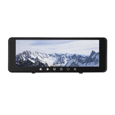 9" Auto Rearview LED LCD Monitor Mirror 2 Video Display with Backup Camera USB Connection 12-24V Car Panel 1 Year Warranty