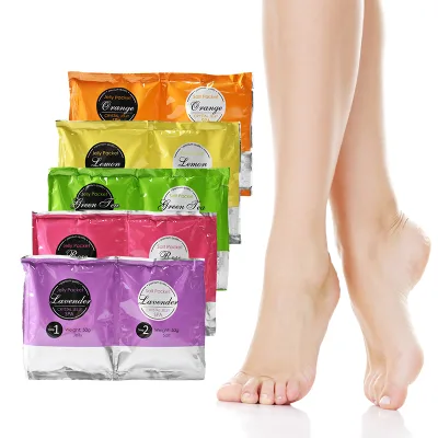 Christmas Rose Crystals Jelly Pedicure Relaxing Bath Sea Salts with Green Tea Lavender Oranges Lemons-2 Step Foot Care SPA