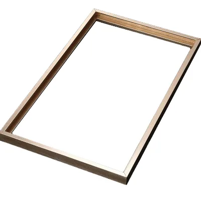 Custom square Cornered Gold Aluminum Alloy A1 A3 27x40 24x36 Movie Poster Frame for Led Photo Frames