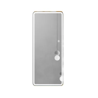 LED Aluminum Frame Glass Wall-Mounted Smart Bathroom Mirror with Lighting for Modern Vanity Use for Home Hotel Salon