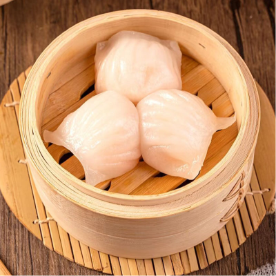 Online Wholesale Healthy Frozen Steamed Shrimp Dumplings Chinese Food for Adults Children Instant Dumplings Bag Packaging Salty
