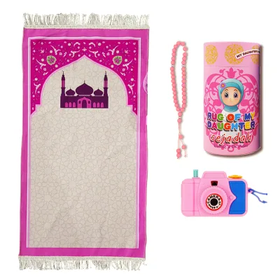 Muslim Prayer Rug for Kids Custom Design Islam Carpet Portable Mini Prayer Mat Rug for Kids