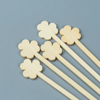 Modern Eco-Friendly Bamboo Coffee Stirrer One-Time Use Tabletop Protector Stylish Environmentally Friendly Tea Tool