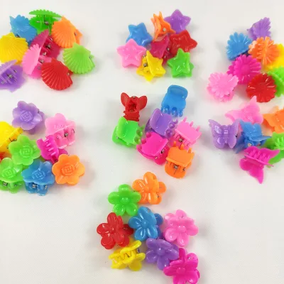 1.8cm Plastic Hair Claw Clips Women Daily Wear Hair Accessories Multi Shape Small Plastic Claw Hair Clips Girls Hair Decoration