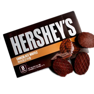 Wholesale Hershey Chocolate Cookies Chocolate Waffles Thin Crispy Cookies 146g