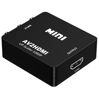Vstar 1080P AV to AV2 Mini RCA AV to RCA Converter RCA Audio Video Converter Display Adapter