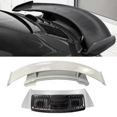 TOPCAR Style Carbon Fiber Rear Trunk Spoiler Fit for 911 911.1 & 911.2 Turbo & Turbo S