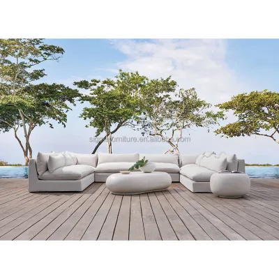 High Quality Garden U Shaped Outdoor Sofa Quick Dry Sponge and Waterproof Fabric Any Weather