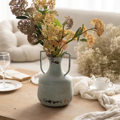 Antique Design Handmade Elegance Metal Flower Vase Superior Quality Table Decoration and Wedding Decoration Accessory