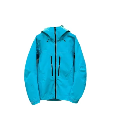 Hooded Outdoor Hardshell Windproof Waterproof Unisex Windbreaker Liner WorkwearCustomizable LOGO Printing