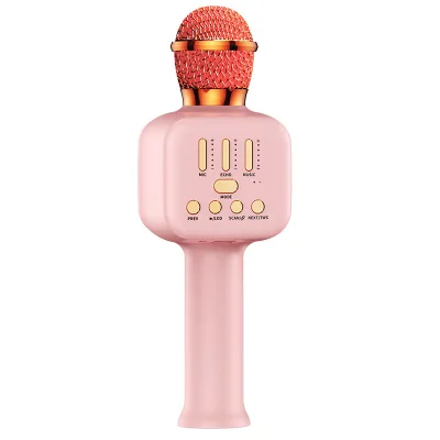 Microphone Karaoke Player Wireless Handheld Microphone for Singing Home Party Blue Tooth Microphone Toy