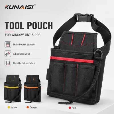 KUNAISI Multi Pocket Tool Waist Bag Waterproof Utility Belt Pouch Tool Organizer for Work Installation