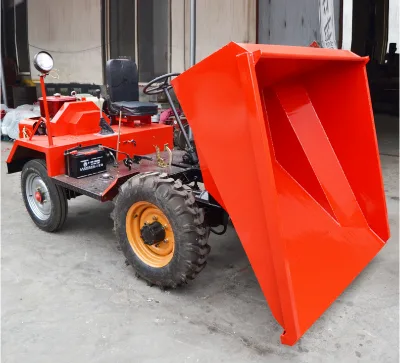 Robust Small Tipper Dumper Mini Dumper Truck 500L Bucket Capacity 21 Degree Climbing Small Site Transport Dumper Machine
