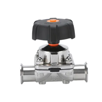 316L Stainless Steel Diaphragm Valve, Sanitary Quick-install Diaphragm Valve Food-grade Clamp-welded Diaphragm Valve
