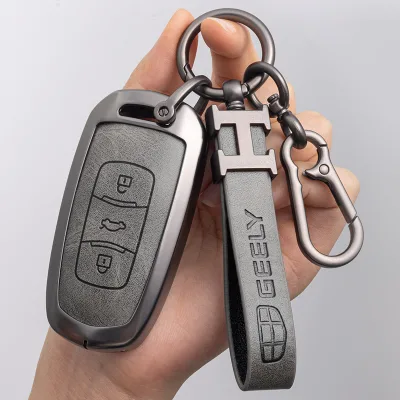 DM Car Key Cover for Geely Coolray Atlas Boyue NL3 Emgrand SUV GT GC9 Borui Azkarra Haoyue L Monjaro L Tugella Xingyue Haoyue