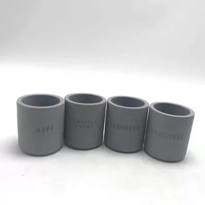 Customized Unique Empty Luxury Cement Candle Jars in Bulk