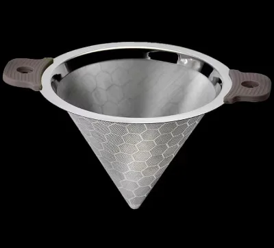 Stainless Steel Double Ear Milk Tea Filter Screen, Insulation Bucket, Conical Funnel, Actual Manufacturer Wholesale