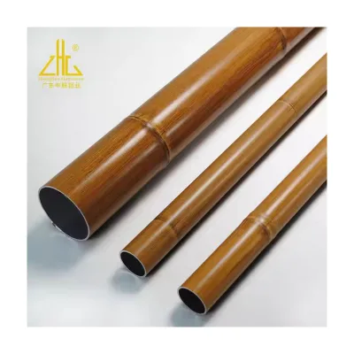 Polished 6061 6063 Punching Bamboo-Patterned Aluminum Pipe for Garden Fences Decorative Lightweight Weatherproof