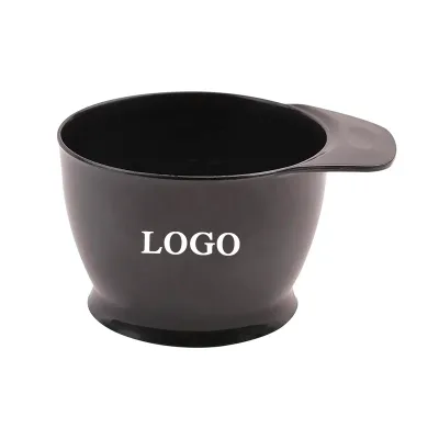 High Quality Salon Hair Dye Bowl Custom Logo Plastic Hair Color Mixing Tint Bowl Black Applicator Bowl