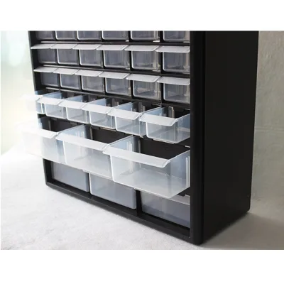PP Plastic Case Parts Storage Hardware and Craft Cabinet Tool Box Assortment Box