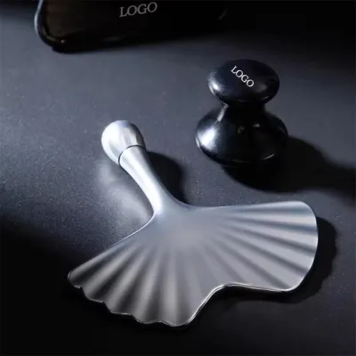Haoke High Quality Face Ice Roller Multifunctional Ginkgo Leaf Gua Sha Facial Tool Massage Sticks Cold Face Neck Massager Face