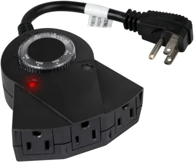 Guanyi Outdoor 3 Grounded Electrical 24 Hours Heavy Duty Waterproof Outlet Sensor Timer