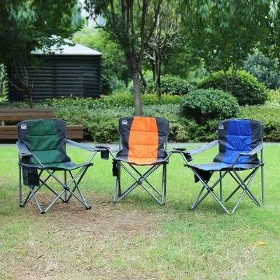 Ergonomic Armrest Folding Chair with Durable Metal Frame for Enhanced Comfort and Support