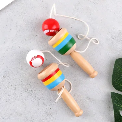 Traditional Competitive Children's Educational Toys Wooden Skill Cup for Hand-Eye Coordination Exercise Interactive Kindergarten