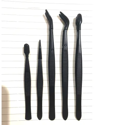 Wholesale Custom All Black Eyelash Tools False Eyelash Assistant Clip/Coin Clips/ Dip Stamp Clips Eyelash Tools