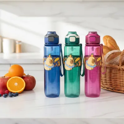 New Summer Large Capacity Sports Children's Drinking Water Cup with Straw