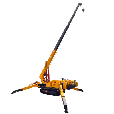 Diesel Dual Power Function Truck Spider Cranes With Forklift Price